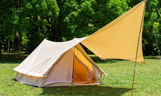 ハイランダーの新作テントのコットンテント「TCテント アルネス」が可愛くておしゃれ！だけどノルディスクのユドゥン5.5ソックリ？！これは