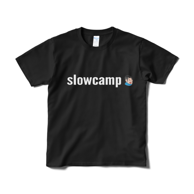 あっちゃんオリジナルアイコンTシャツ白字サンプル