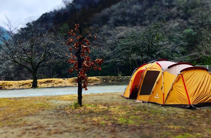 青根キャンプ場テントの写真