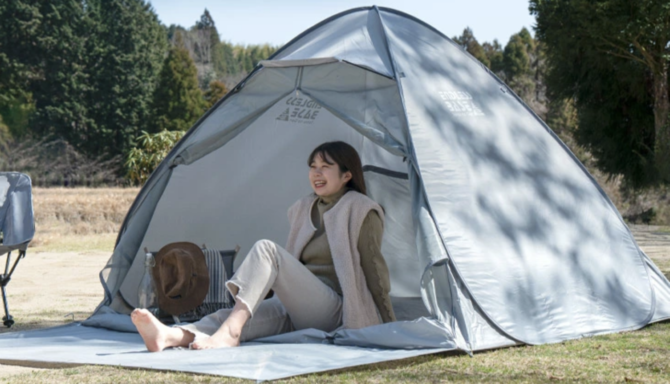 under the たたか weatherパップアップテント 2人用 