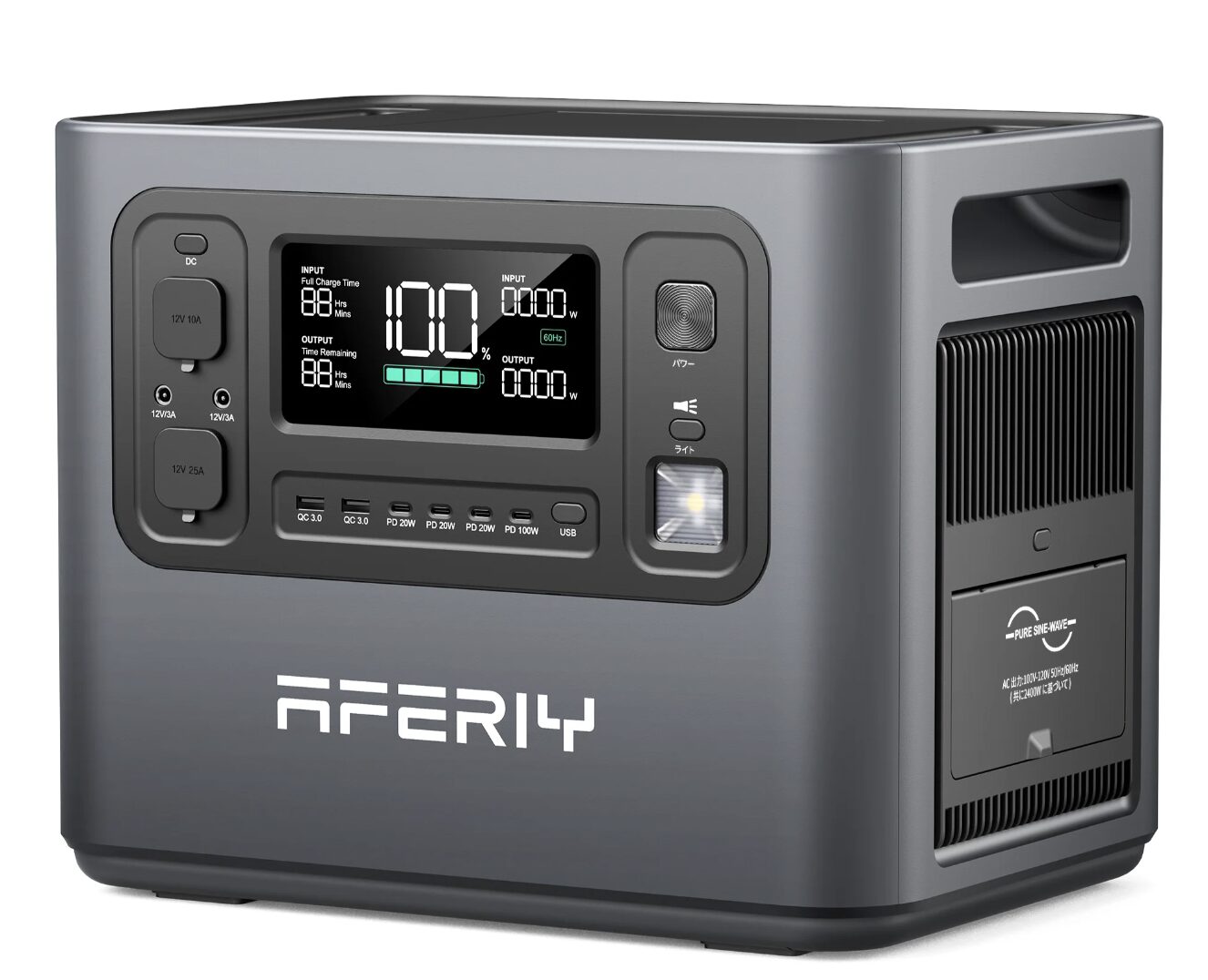 キャンプと車中泊が変わる！AFERIY P210ポータブル電源レビュー/2048Wh 