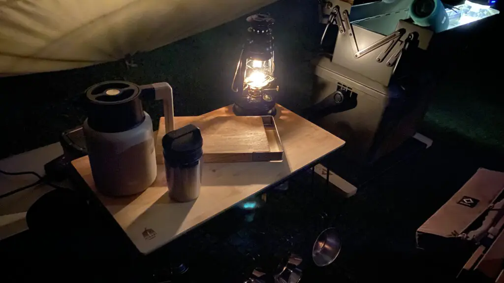 ランタンを置く